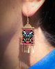 Mariposa Earrings in Fuchsia with 24k vermeil
