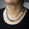 Treasure of the Sea and Sky Necklace with Turquoise & Pearl