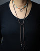 Lariat with Sun Stone, Turquoise, and Pearl