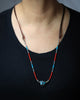 Turquoise Lariat with Sea Bamboo & Labradorite