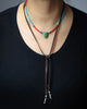 Turquoise Lariat with Sea Bamboo