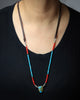 Turquoise Lariat with Sea Bamboo