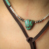 Turquoise Lariat with Turquoise and Pearl