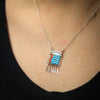 Petite Blue Kingman Turquoise Bead Necklace