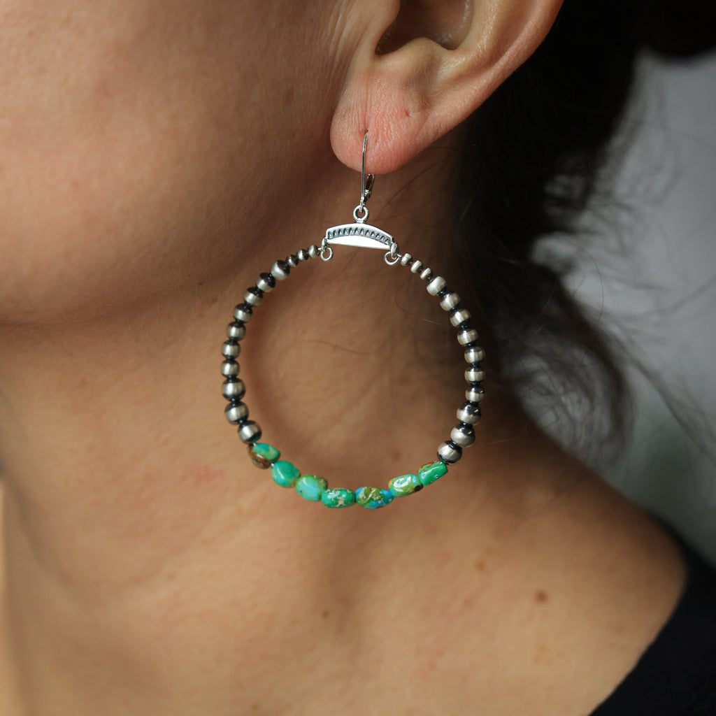 Hoops with Turquoise