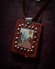 Arizona Landscape Leather Pendant Necklace