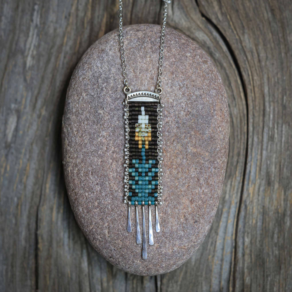 Yucca Necklace in Brown