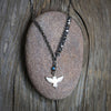 Mixed Chain Mother of Pearl Bird Necklace