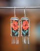 Rosas Earrings in Brown (ear wire or post)