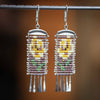 Rosas Earrings in Mauve (ear wire or post)