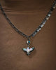 Mixed Chain Grey Mother of Pearl Bird Necklace