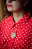 Picture Jasper Heart Necklace