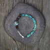 Turquoise Chip Paillette Bracelet