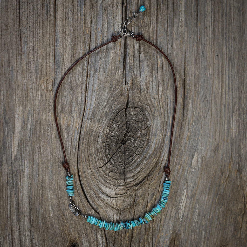 Turquoise Chip Necklace