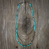 Sleeping Beauty Turquoise Nugget Necklace with Paillettes