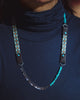 Cruces Mixed Media Necklace/Bracelet Wrap with Turquoise