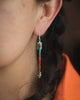 Twin Arrows Earrings with Apple Coral and Kingman Turquoise