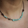 Stream of Turquoise Necklace with American turquoise