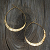 New Moon Hoops medium in 24k vermeil