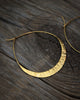 New Moon Hoops medium in 24k vermeil