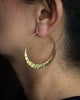 New Moon Hoops medium in 24k vermeil