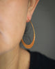 New Moon Hoops medium in 24k vermeil