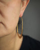 New Moon Hoops large in 24k vermeil