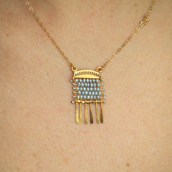 Petite Pearl Necklace in 24k vermeil