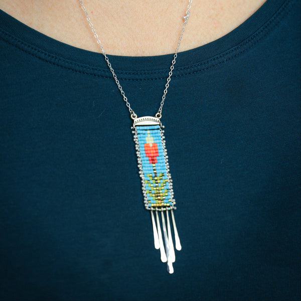 Yucca Necklace in Blue