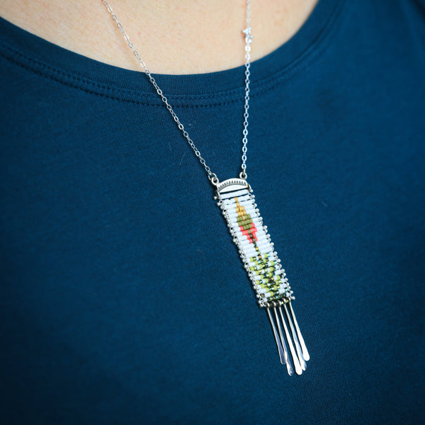 Yucca Necklace in White