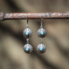 Dos Conchos Earrings with Sleeping Beauty Turquoise