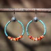 Turquoise and Spiny Oyster Hoops