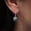 Concho Earrings with Sleeping Beauty Turquoise