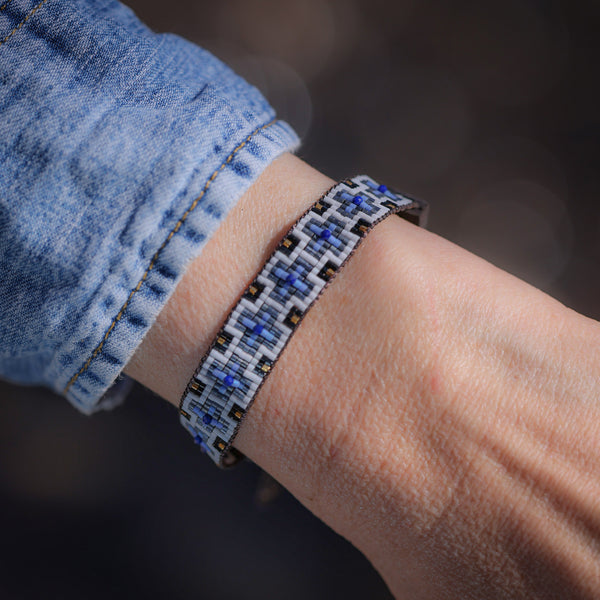 Blue Cruces Bracelet with Lapis