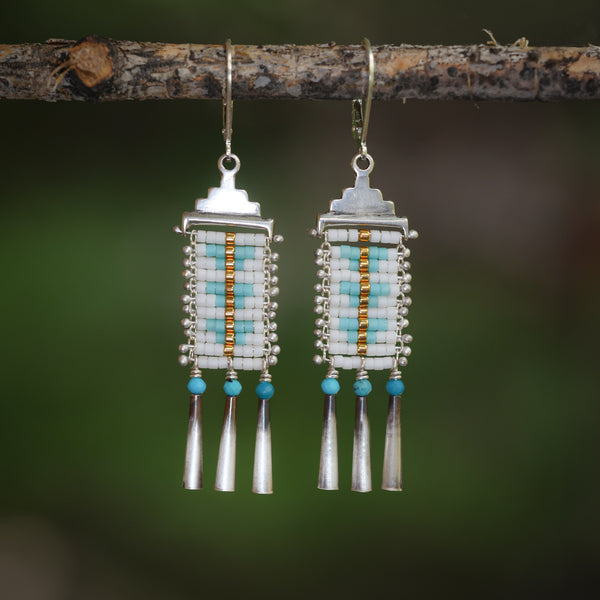 Turquoise Mini Sacred Peak Earrings