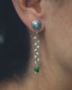 Pearl La Semillas Earrings with Kingman Turquoise (post or ear wire)