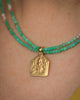 Amulet Necklace in Chrysoprase & 24k Vermeil