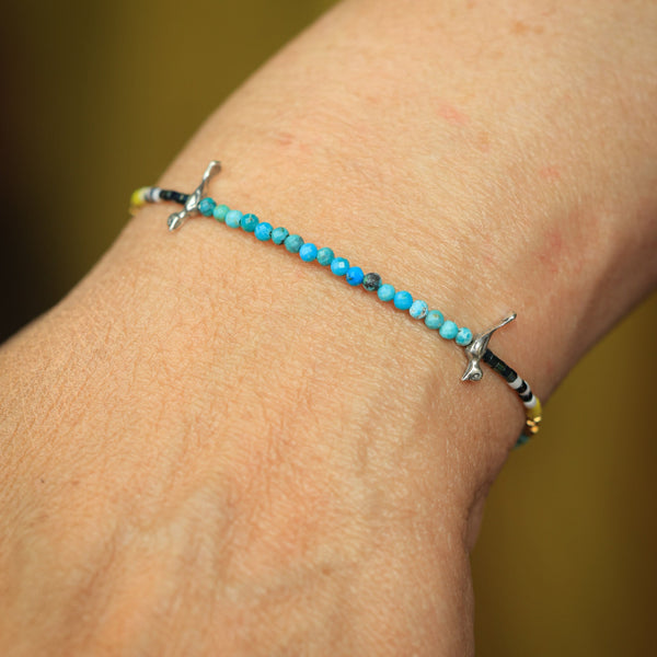 Birds Bracelet with Turquoise
