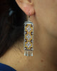 Long Cruces Earrings in Browns