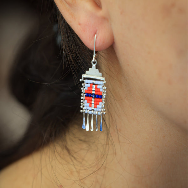 Little Canyon Earrings with Lapis
