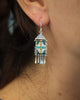 Little Canyon Earrings with Turquoise in Green