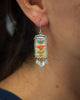 Butter Yellow Multi Sacred Peak Earrings (ear wire or post)
