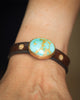 Sonoran Gold Turquoise Leather Bracelet with 24k Vermeil