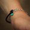 Chapel Road Bracelet with Black Leather