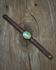 Sonoran Gold Turquoise Leather Bracelet with 24k Vermeil