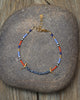 Birds Bracelet with Denim Sponge Coral in 24K Vermeil