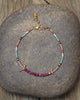 Birds Bracelet with Ruby in 24K Vermeil