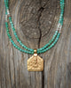 Amulet Necklace in Chrysoprase & 24k Vermeil
