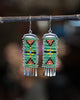 Short Sacred Valley Earrings in Green