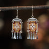 Short Cruces Earrings in Browns